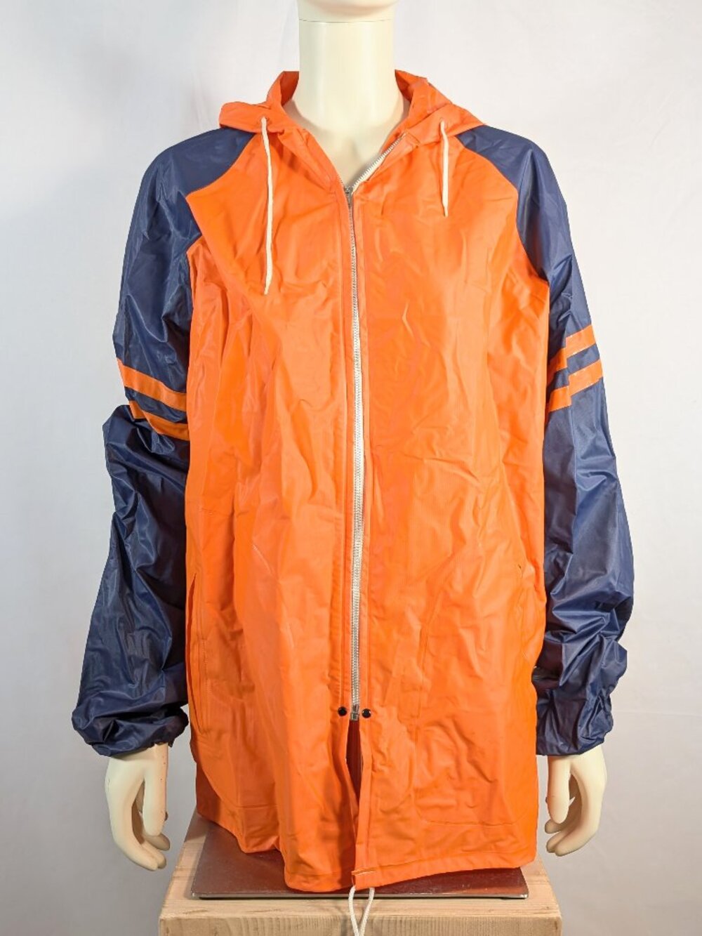 1970s colorful vinyl rain jacket